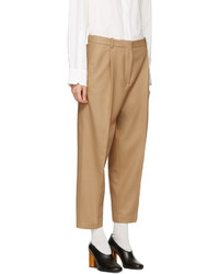 Acne Studios Beige Tabea Cropped Trousers