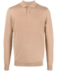 A.P.C. Long Sleeve Wool Polo Shirt