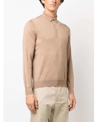 Lardini Long Sleeved Wool Polo Shirt