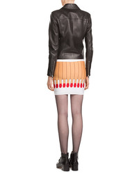 Moschino Matchstick Wool Skirt
