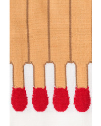 Moschino Matchstick Wool Skirt
