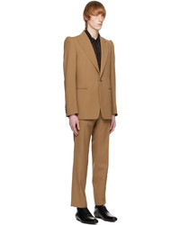 Dries Van Noten Brown Peaked Lapel Suit