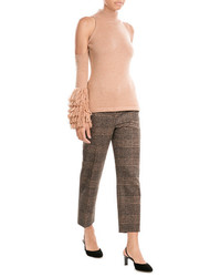 JONATHAN SIMKHAI Merino Wool Pullover With Cut Out Shoulders
