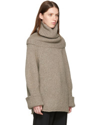 J.W.Anderson Jw Anderson Taupe Wool Turtleneck