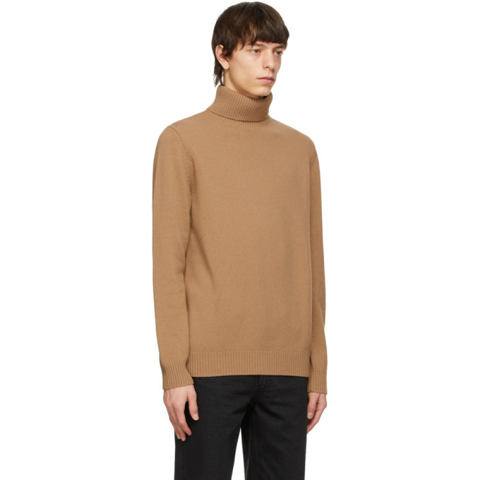 A.P.C. Tan Enzo Turtleneck, $221 | SSENSE | Lookastic