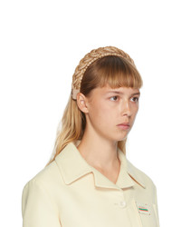 Gucci Beige Woven Straw Headband
