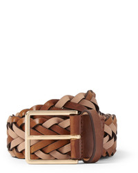 Paul Smith 35cm Brown Woven Leather Belt