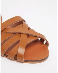 Asos Collection Fifi Woven Leather Sandals