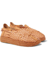Malibu Latigo Woven Faux Leather Sandals