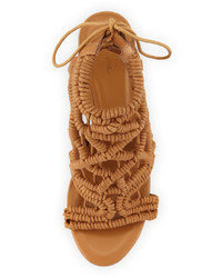 Joie Aria Woven Strappy Sandal Cuoio