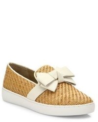 Michael Kors Michl Kors Collection Val Woven Bow Skate Sneakers