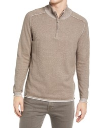 The Normal Brand Jimmy Cotton Quarter Zip Sweater