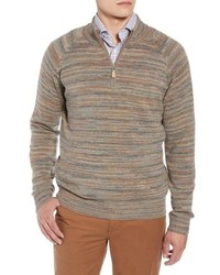 Peter Millar Twisted Cashmere Quarter Zip Sweater