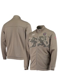 Under Armour Olive South Carolina Gamecocks Military Appreciation Full Zip Jacket