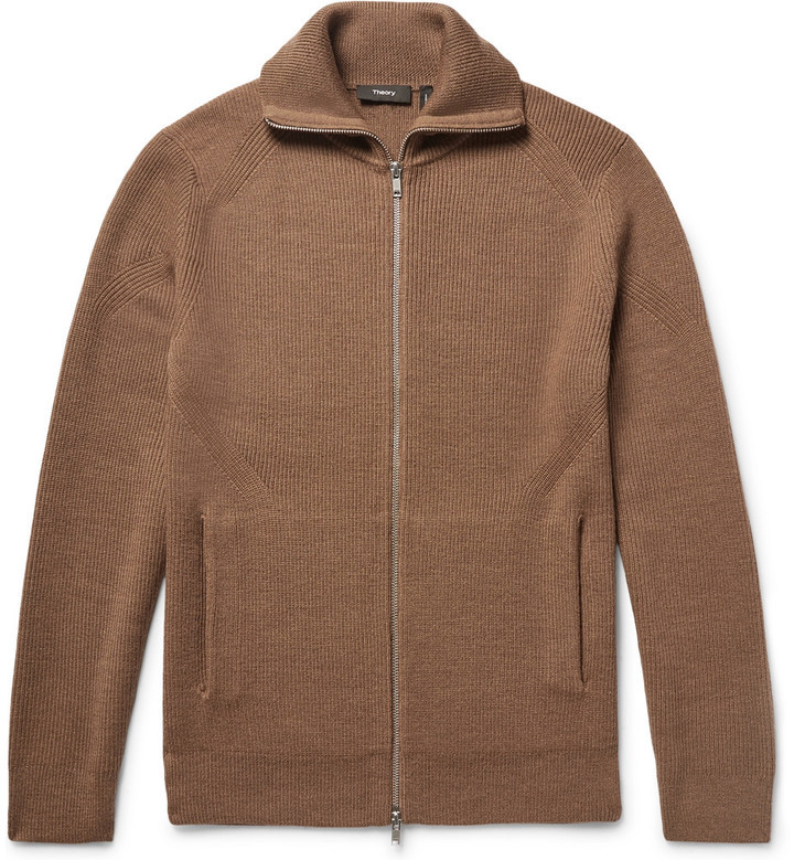 zip up merino sweater