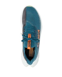 Hoka One One Carbon Logo Plaque Lace Up Sneakers