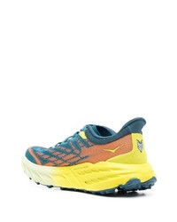 Hoka One One Colour Block Lace Up Sneakers