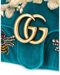 Gucci Gg Marmont Beaded Shoulder Bag