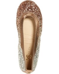 Yosi Samra Serena Foldable Glitter Ballet Flat