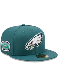New Era Midnight Green Philadelphia Eagles Field Patch 59fifty Fitted Hat