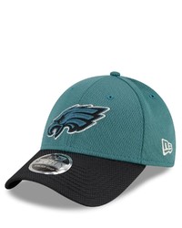 New Era Midnight Greenblack Philadelphia Eagles 2021 Nfl Sideline Road 9forty Adjustable Hat At Nordstrom