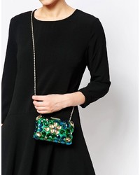 Love Moschino Flower Beaded Occasion Clutch