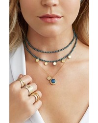 Anna Beck Blue Quartz Reversible Beaded Necklace