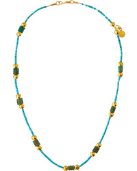 Gurhan Phoenician Turquoise Lentil Bead Necklace
