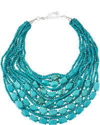 Nakamol Turquoise Hued Beaded Statet Necklace
