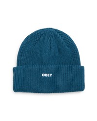 Obey Future Beanie In Deep Ocean At Nordstrom