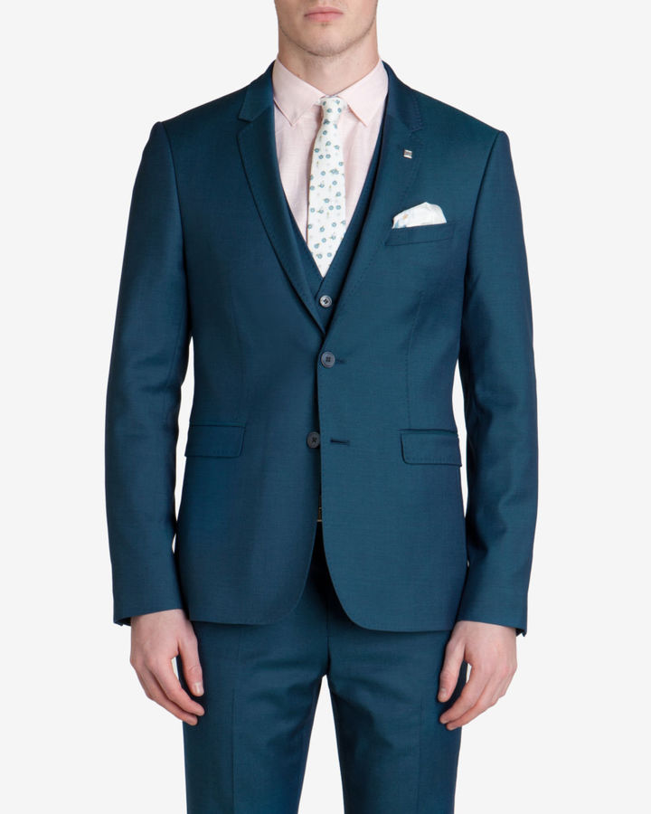 ted baker teal suit