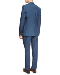 BOSS Huge Genius Slim Fit Basic Suit Teal