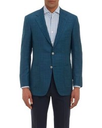 Canali Micro Basketweave Two Button Sportcoat