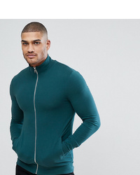 ASOS DESIGN Asos Tall Muscle Track Jacket In Green