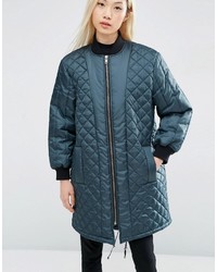 Asos Longline Quilted Jacket