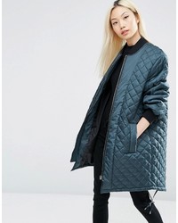 Asos Longline Quilted Jacket
