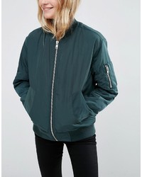 Asos Luxe Padded Bomber Jacket