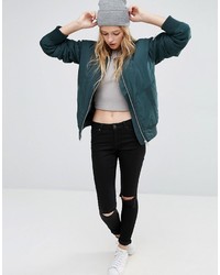 Asos Luxe Padded Bomber Jacket