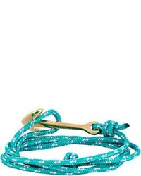 Miansai Anchor On Rope Bracelet Blue