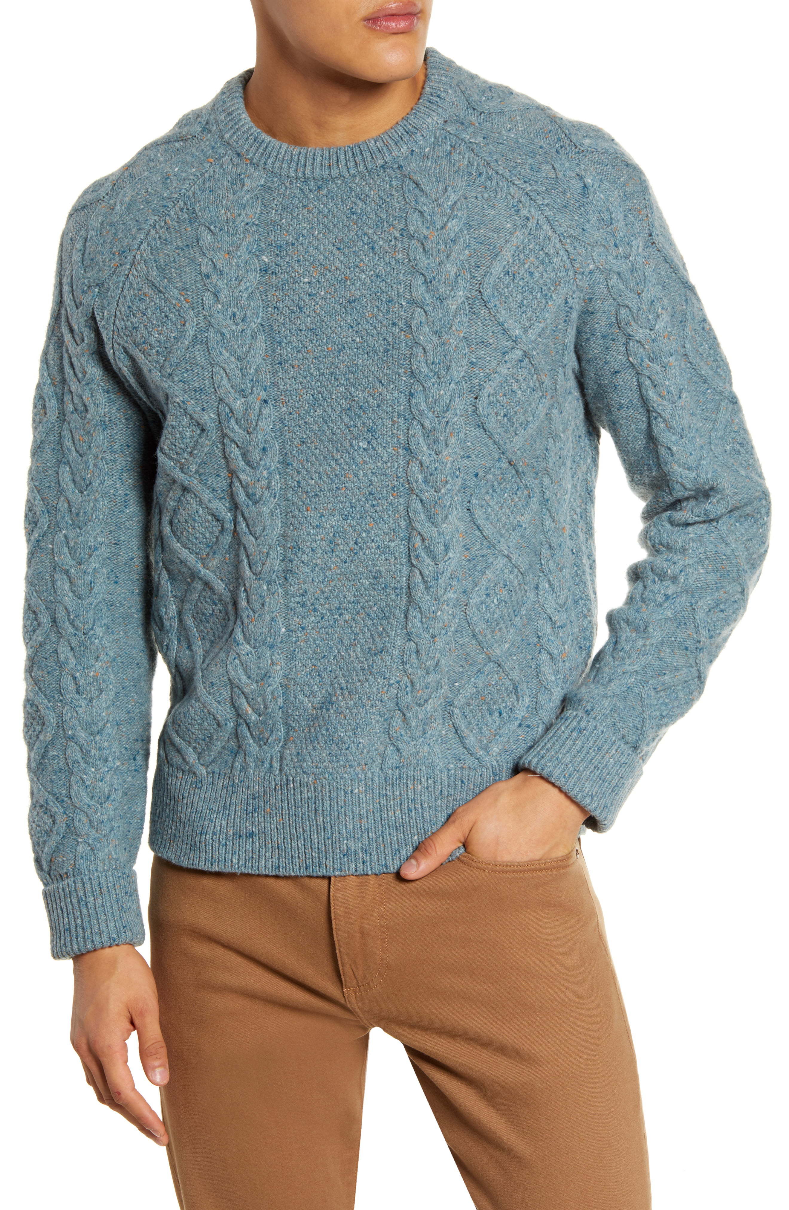 Madewell Donegal Cable Knit Fisherman Sweater, $49 | Nordstrom | Lookastic