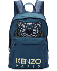 Kenzo Blue Kampus Tiger Backpack