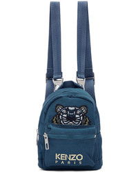 Kenzo Blue Mini Kampus Tiger Backpack