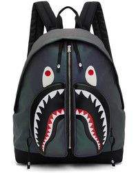 BAPE Grey Aurora Shark Backpack