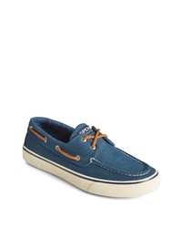 Teal Canvas Boat Shoes