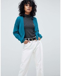 Asos Cardigan In Fine Knit With One Button
