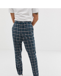 Noak Slim Cropped Suit Trousers In Check
