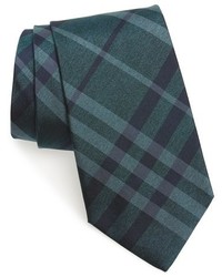 Teal Check Silk Tie