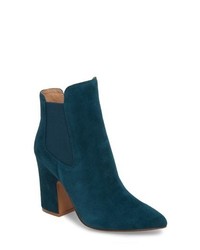 teal chelsea boots
