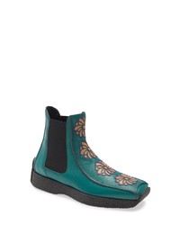 Teal Chelsea Boots