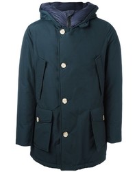 Woolrich Buttoned Hooded Coat